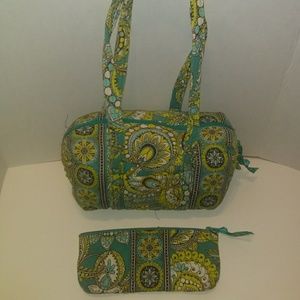 Vera Bradley Bowler Bag & Pencil case Peacock